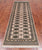 Beige 2' 7" X 8' 5" Runner Silky Bokhara Hand Knotted Wool Rug - Q24828
