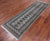 Grey 2' 6" X 8' 2" Runner Silky Bokhara Handmade Wool Rug - Q24841