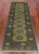 Green 2' 7" X 8' 2" Runner Silky Bokhara Handmade Wool Rug - Q24844