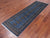 Blue 2' 6" X 8' 2" Runner Silky Bokhara Hand-Knotted Wool Rug - Q24846