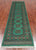 Green 2' 7" X 9' 8" Runner Silky Bokhara Hand-Knotted Wool Rug - Q24857
