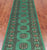 Green 2' 7" X 9' 8" Runner Silky Bokhara Hand-Knotted Wool Rug - Q24857