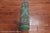 Green 2' 7" X 9' 8" Runner Silky Bokhara Hand-Knotted Wool Rug - Q24857