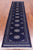 Navy Blue 2' 6" X 10' 0" Silky Bokhara Handmade Wool Runner Rug - Q24859