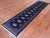 Navy Blue 2' 6" X 10' 0" Silky Bokhara Handmade Wool Runner Rug - Q24859