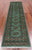 Green 2' 6" X 9' 9" Silky Bokhara Handmade Wool Runner Rug - Q24863