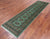 Green 2' 6" X 9' 9" Silky Bokhara Handmade Wool Runner Rug - Q24863