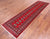 Red 2' 7" X 9' 11" Runner Silky Bokhara Handmade Wool Rug - Q24865