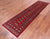 Red 2' 6" X 9' 9" Silky Bokhara Hand Knotted Wool Runner Rug - Q24867