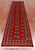 Red 2' 6" X 10' 0" Runner Silky Bokhara Handmade Wool Rug - Q24868