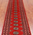 Red 2' 6" X 10' 0" Runner Silky Bokhara Handmade Wool Rug - Q24868