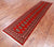 Red 2' 6" X 10' 0" Runner Silky Bokhara Handmade Wool Rug - Q24868