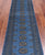 Blue 2' 6" X 10' 0" Runner Silky Bokhara Hand-Knotted Wool Rug - Q24869