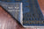 Blue 2' 6" X 10' 0" Runner Silky Bokhara Hand-Knotted Wool Rug - Q24869