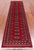 Red 2' 7" X 10' 3" Runner Silky Bokhara Hand Knotted Wool Rug - Q24870
