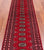Red 2' 7" X 10' 3" Runner Silky Bokhara Hand Knotted Wool Rug - Q24870