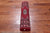 Red 2' 7" X 10' 3" Runner Silky Bokhara Hand Knotted Wool Rug - Q24870