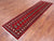 Red 2' 7" X 10' 1" Silky Bokhara Hand Knotted Wool Runner Rug - Q24872