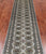 Grey 2' 6" X 9' 6" Runner Silky Bokhara Hand Knotted Wool Rug - Q24881