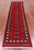 Red 2' 6" X 10' 5" Silky Bokhara Handmade Wool Runner Rug - Q24896