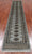 Grey 2' 6" X 11' 10" Runner Silky Bokhara Hand Knotted Wool Rug - Q24904