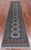 Grey 2' 6" X 11' 4" Runner Silky Bokhara Hand Knotted Wool Rug - Q24909