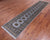 Grey 2' 6" X 11' 4" Runner Silky Bokhara Hand Knotted Wool Rug - Q24909