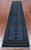 Blue 2' 5" X 12' 5" Silky Bokhara Hand-Knotted Wool Runner Rug - Q24912