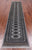 Grey 2' 6" X 12' 1" Runner Silky Bokhara Hand Knotted Wool Rug - Q24917
