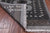 Grey 2' 6" X 12' 1" Runner Silky Bokhara Hand Knotted Wool Rug - Q24917