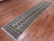 Grey 2' 7" X 12' 5" Silky Bokhara Hand-Knotted Wool Runner Rug - Q24919