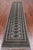 Grey 2' 7" X 12' 5" Silky Bokhara Hand-Knotted Wool Runner Rug - Q24919