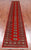 Red 2' 6" X 14' 3" Silky Bokhara Handmade Wool Runner Rug - Q24927