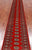 Red 2' 6" X 14' 3" Silky Bokhara Handmade Wool Runner Rug - Q24927