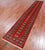 Red 2' 6" X 14' 3" Silky Bokhara Handmade Wool Runner Rug - Q24927