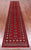 Red 2' 6" X 13' 9" Runner Silky Bokhara Hand Knotted Wool Rug - Q24929