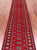 Red 2' 6" X 13' 9" Runner Silky Bokhara Hand Knotted Wool Rug - Q24929