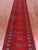 Red 2' 6" X 14' 5" Silky Bokhara Hand-Knotted Wool Runner Rug - Q24937