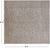 Ivory 8' Square Turkish Oushak Washed Out Hand-Knotted Wool Rug - Q24955