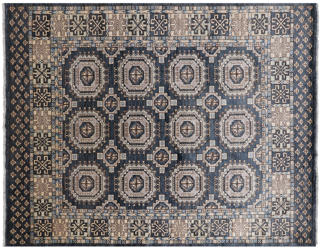 8' 2" X 10' 2" Super Turkmen Ersari Hand Knotted Wool Rug - Q24957