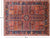 Red 7' 11" X 9' 7" Persian Fine Serapi Handmade Wool Rug - Q24960