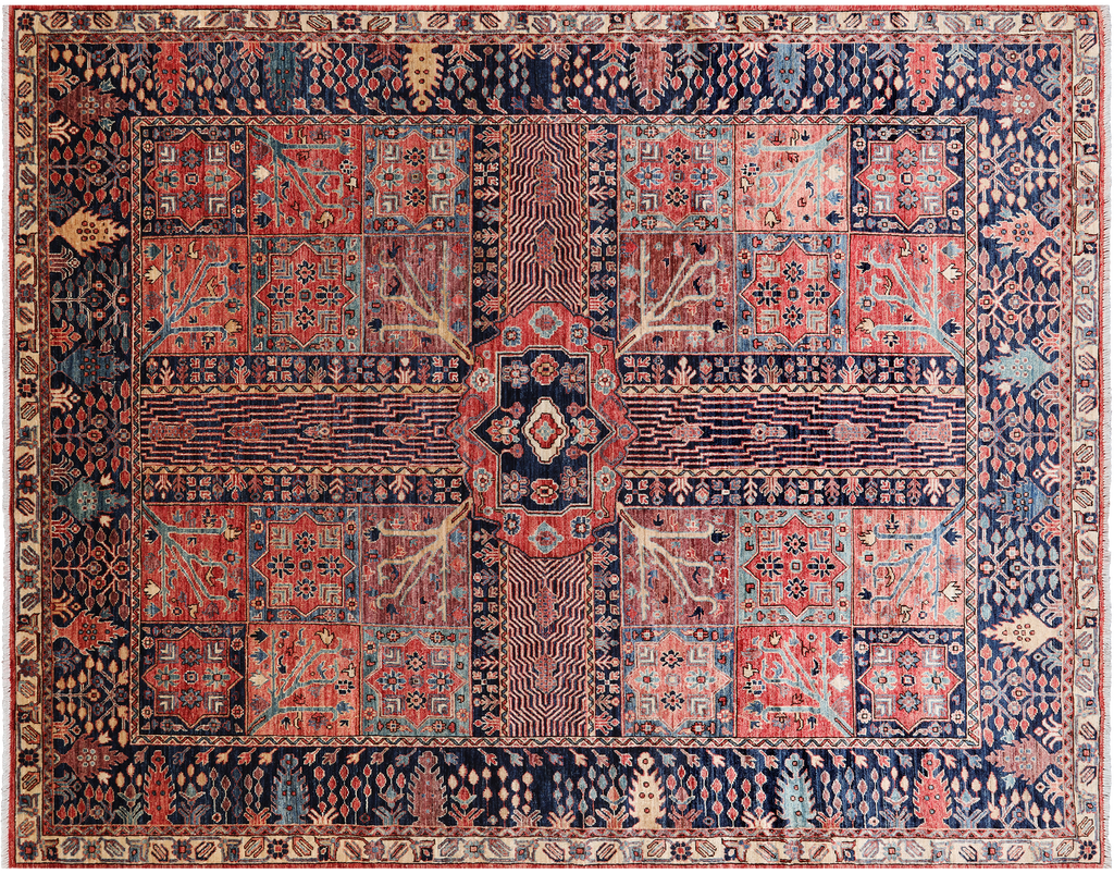 8' 1" X 10' 5" Persian Fine Serapi Hand Knotted Wool Rug - Q24964