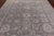 Grey 8' 11" X 11' 11" Turkish Oushak Washed Out Hand Knotted Wool Rug - Q24972