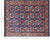 Blue 9' 3" X 11' 7" Super Turkmen Ersari Hand-Knotted Wool Rug - Q24981