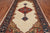 Ivory 6' 2" X 11' 9" Persian Heriz Serapi Handmade Wool Rug - Q24996