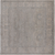 Grey 6' Square Turkish Oushak Washed Out Handmade Wool Rug - Q24997