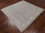 Grey 6' Square Turkish Oushak Washed Out Handmade Wool Rug - Q24997