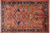 Rust 3' 11" X 5' 6" Persian Heriz Serapi Handmade Wool Rug - Q24999
