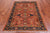 Rust 3' 11" X 5' 6" Persian Heriz Serapi Handmade Wool Rug - Q24999