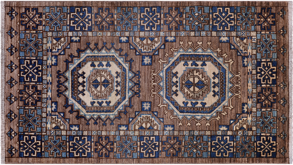 3' 0" X 5' 3" Fine Turkmen Ersari Handmade Wool Rug - Q25000